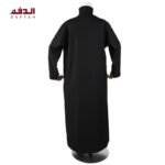Daffah For Kids Summer All Year Wear Thobe in Black - Image 4